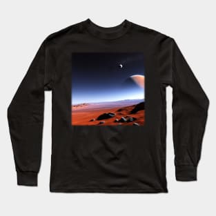 Mars Landscape - AI Generated Long Sleeve T-Shirt